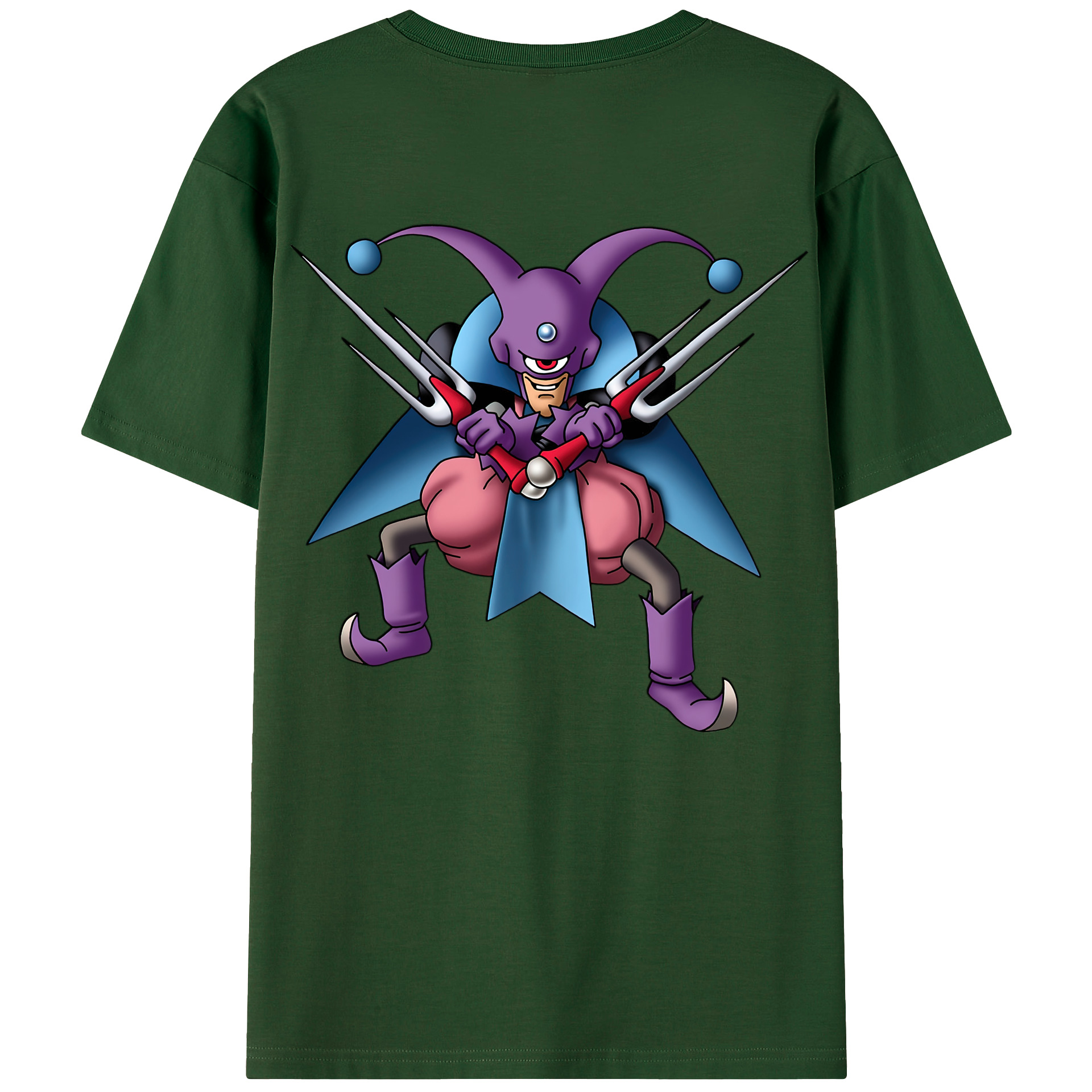 （画像用） ドラゴンクエスト Doragon Kuesuto Dragon Quest 綿100％半袖Tシャツ（背面プリント）